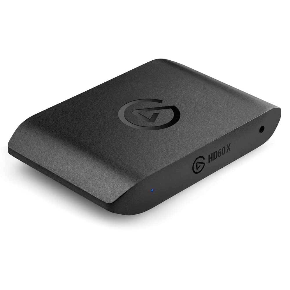 Elgato HD60 X - بث وتسجيل بدقة 1080p60 HDR10 أو 4K30 مع زمن انتقال منخفض للغاية على أجهزة PS5|Pro و PS4|Pro و Xbox Series X/S و Xbox One X|S و Nintendo Switch 2، في OBS والمزيد، يعمل مع أجهزة الكمبيوتر الشخصية و Mac
