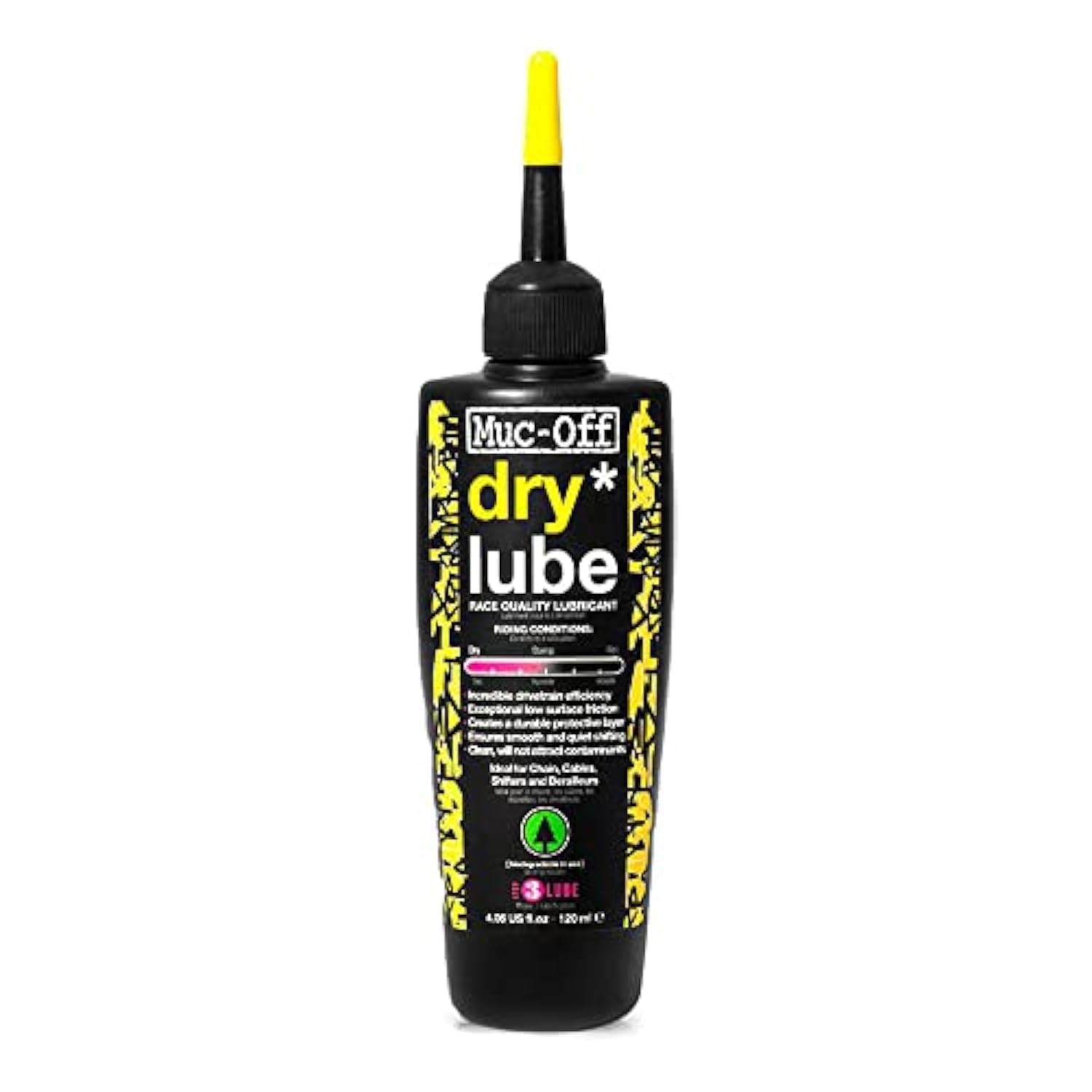 Muc-Off Bio Dry Bike Chain Lube 50ml Wax-Based Formula for Smooth Gear Shifts | Creates Protective Layer and Reduces Friction | Pipette System for Easy Application