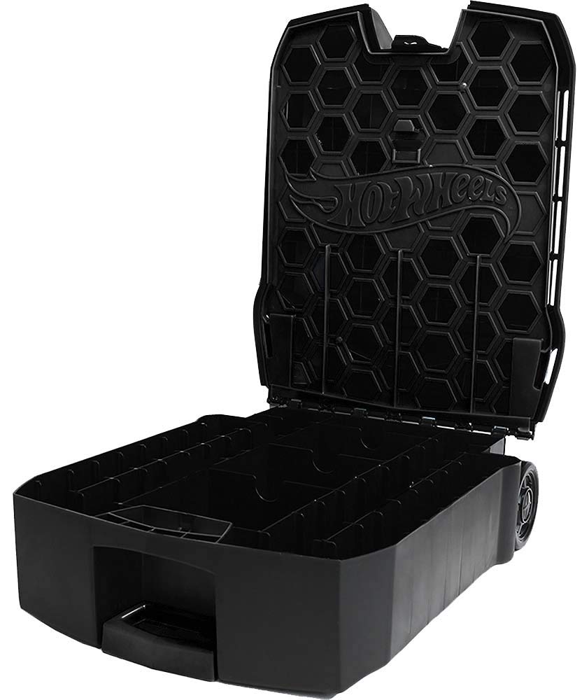 Hot Wheels 100-Car Storage Case – Large Capacity Organizer for 1:64 Die-Cast Vehicles with Handle and Latch, Durable Portable Carrying Case for Kids, Travel, and Toy Car Collectors