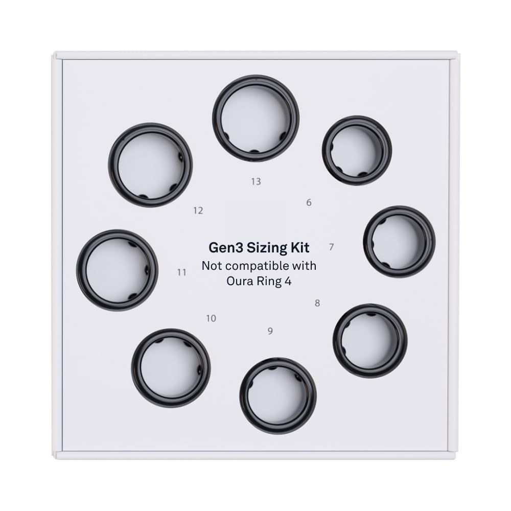 Oura Ring Gen3 Sizing Kit - Size Before You Buy The Oura Ring Gen3 - Unique Sizing, Not Standard US Ring Sizes - Receive Credit for Purchase