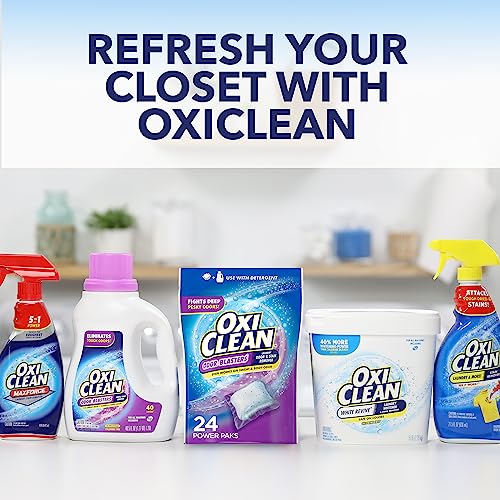 OxiClean Odor Blasters Odor and Stain Remover Laundry Power Paks, 24 Ct
