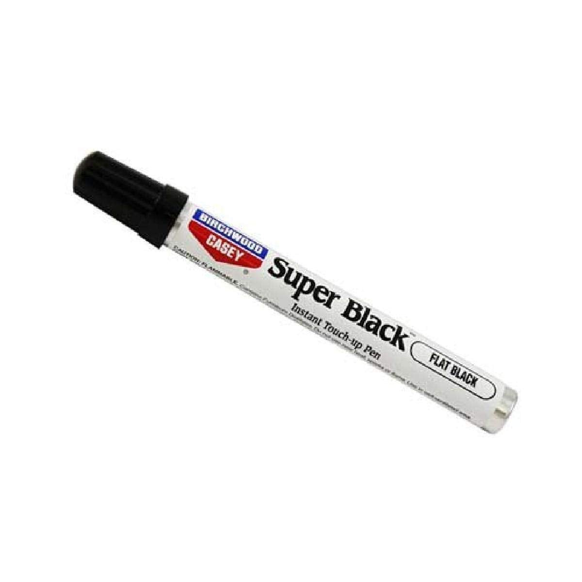 Birchwood Casey Langlebiger, schnell trocknender Super Black Nachbesserungsstift für tiefe Kratzer und abgenutzte Stellen, FLACHSCHWARZ, 9,35 GRAMM