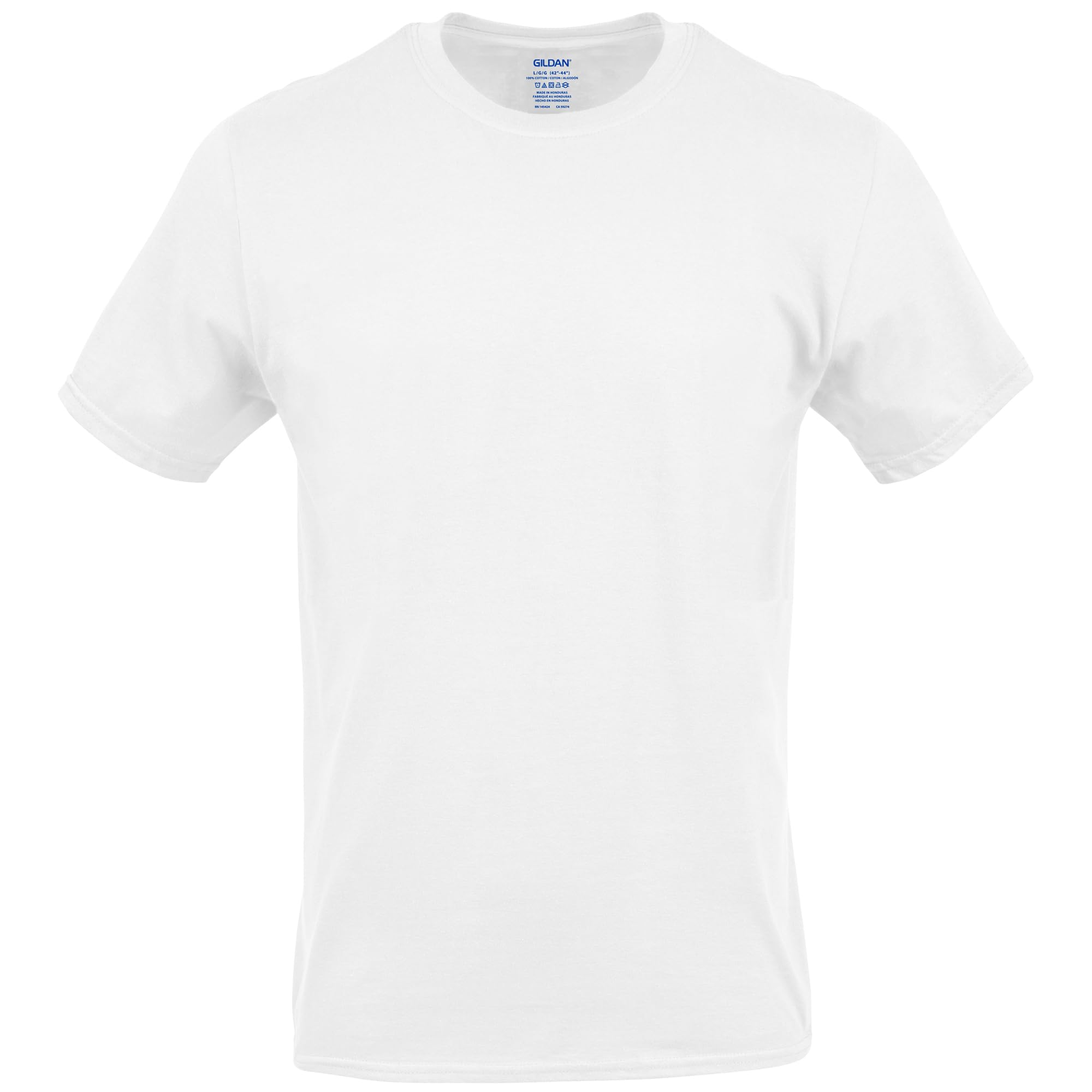 Gildan Men's Crew T-Shirts, Multipack, Style G1100, White (6-Pack), Large