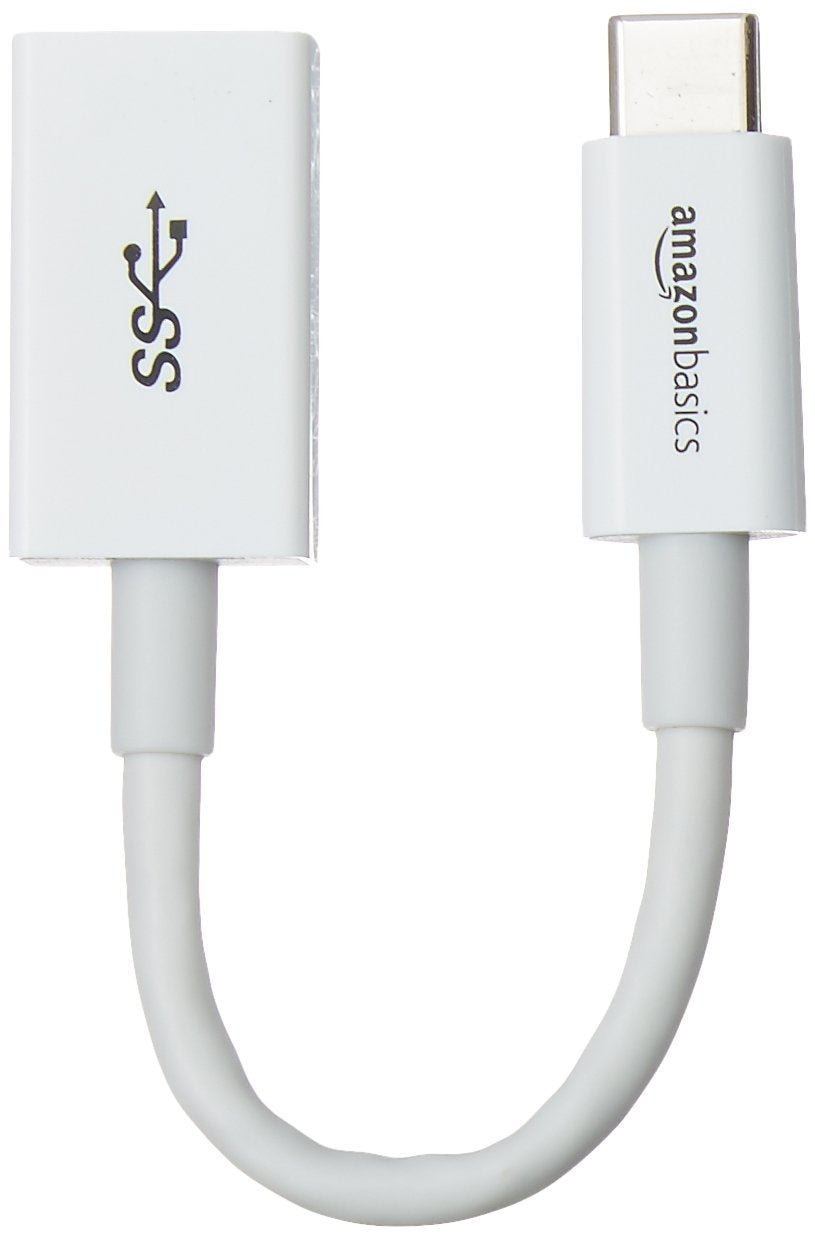 محول كابل USB-C إلى USB-A 3.1 Gen1 أنثى من بيسكس، محول بسرعة عالية 5 جيجابت في الثانية، معتمد من USB-IF، لأجهزة اللابتوب، التابلت، الهواتف (آيفون 16/15)، أبيض