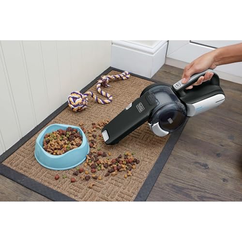 BLACK+DECKER dustbuster PIVOT VAC Handheld Vacuum Cordless, Hand Vacuum for Dorm, Car and Home, Portable with Crevice Tool and Pivot Nozzle (BDH2000PL)