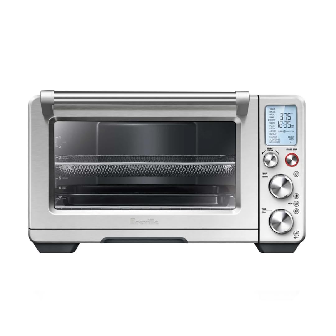 فرن Breville BOV900BSS الذكي للقلي الهوائي برو وفرن الحمل الحراري، ستانلس ستيل مصقول