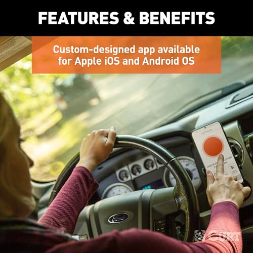 CURT 51180 Echo Mobile Electric Trailer Brake Controller with Bluetooth® Enabled Smartphone Connection, Proportional