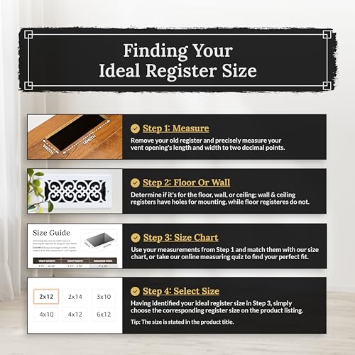 Decor Grates AJH410-RB Oriental Floor Register, 4x10 Inches, Rubbed Bronze Finish