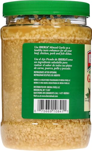 Iberia Minced Garlic In Water, 32 Ounce