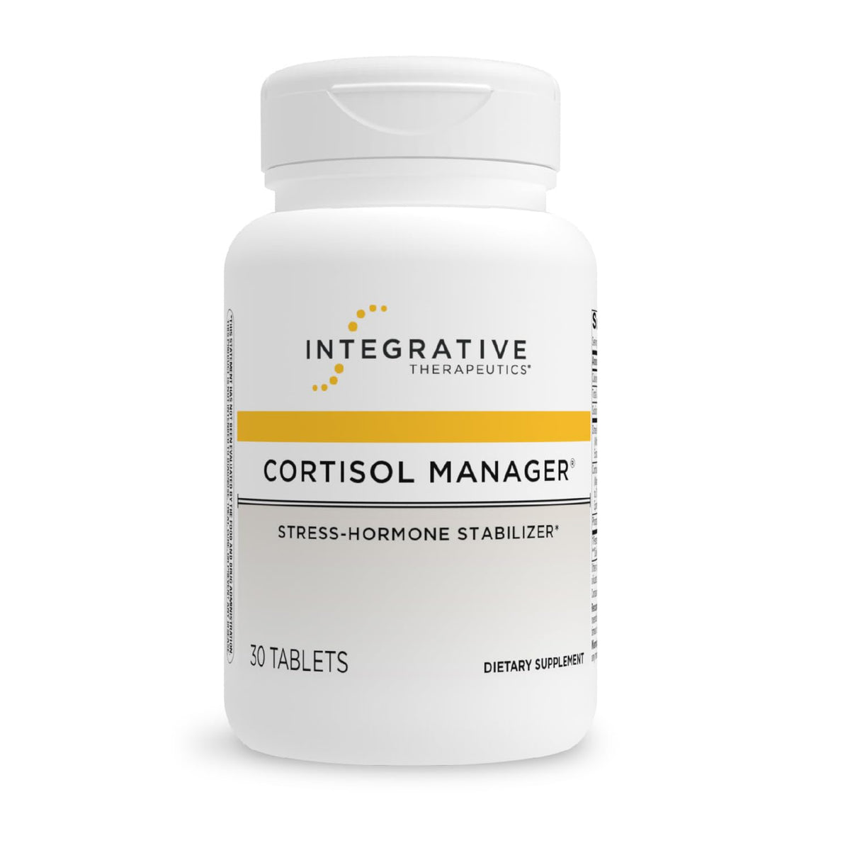 Integrative Therapeutics Cortisol Manager – Nahrungsergänzungsmittel zur Unterstützung der Nebennierengesundheit für eine gesunde Stressreaktion* – Vegan, milchfrei & glutenfrei – 30 Tabletten (15 Portionen)