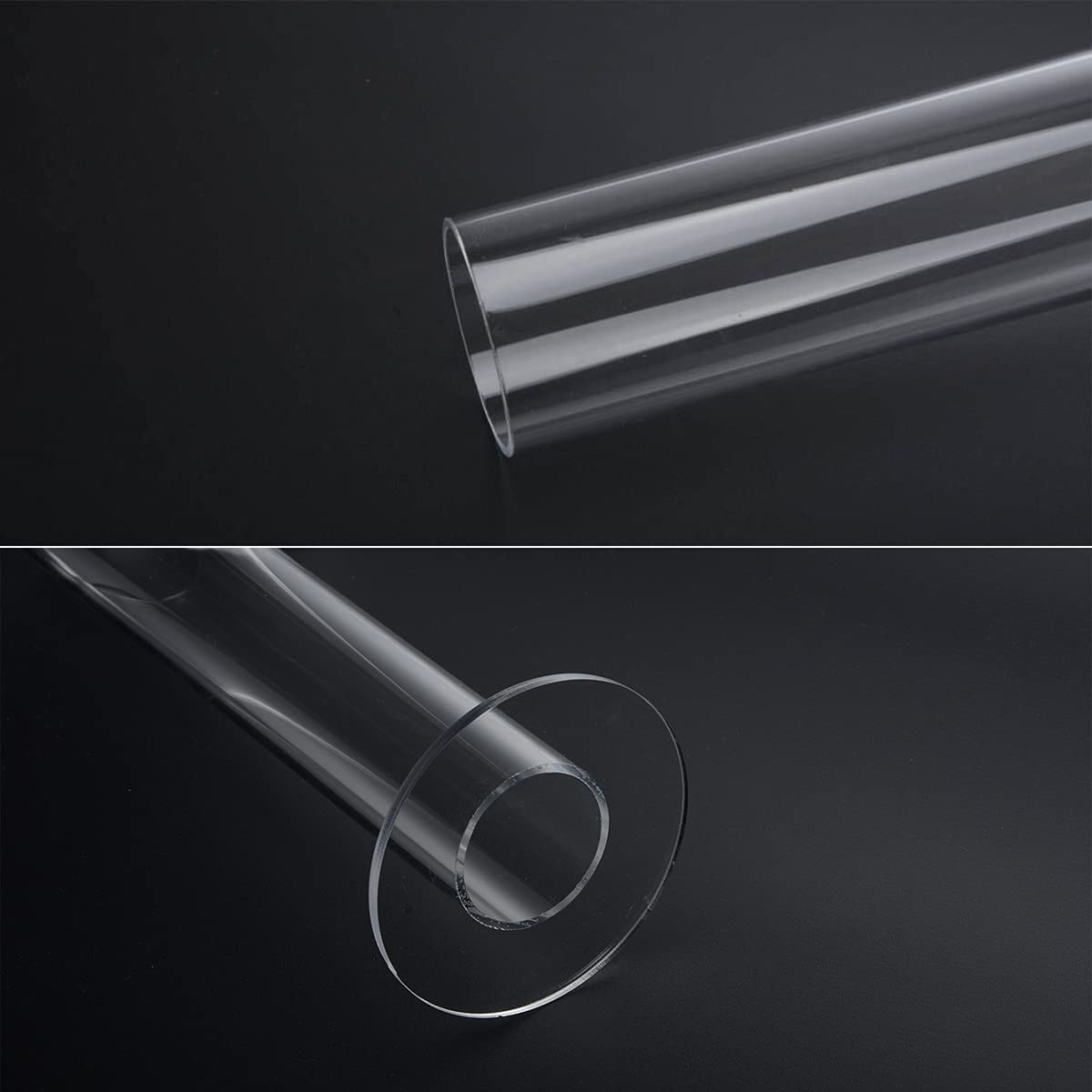 ByKen 2PcS Acrylic Scrunchie Holder Organizer,Hair Ties Holder for Bathroom,Clear Hair Accessories Bowknot Organizer,Room Decor for Girls