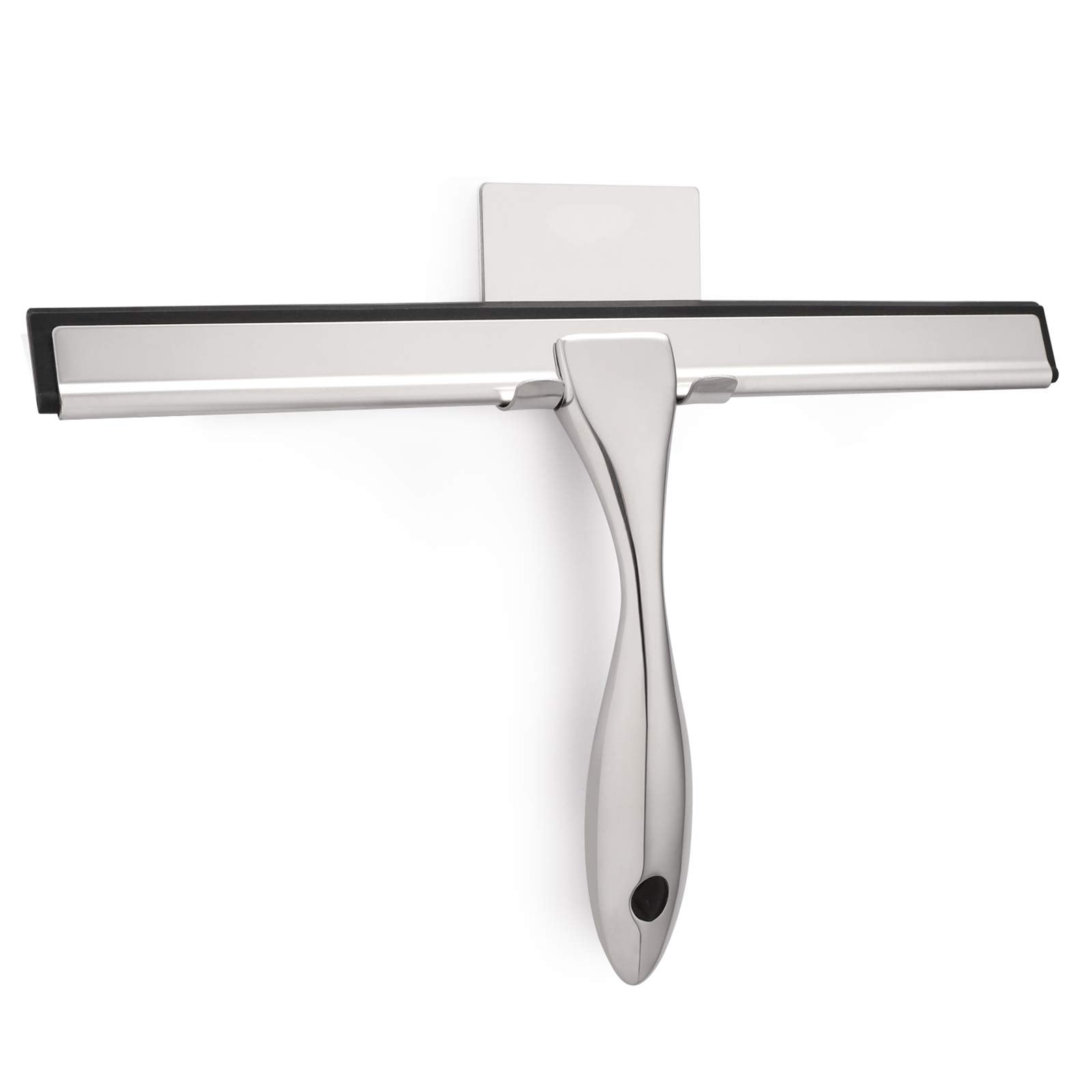 Hiware Allzweck-Duschabzieher für Duschtüren, Badezimmer, Fenster und Autoglas – Edelstahl, 25,4 cm