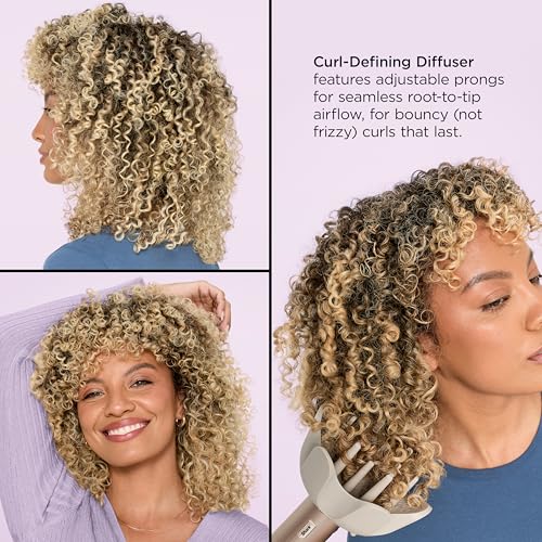 Shark HD430 FlexStyle Air Styling & Drying System, Powerful Hair Dryer Brush & Multi-Styler with Auto-Wrap Curlers, Paddle Brush, Oval Brush, Concentrator Attachment, Stone