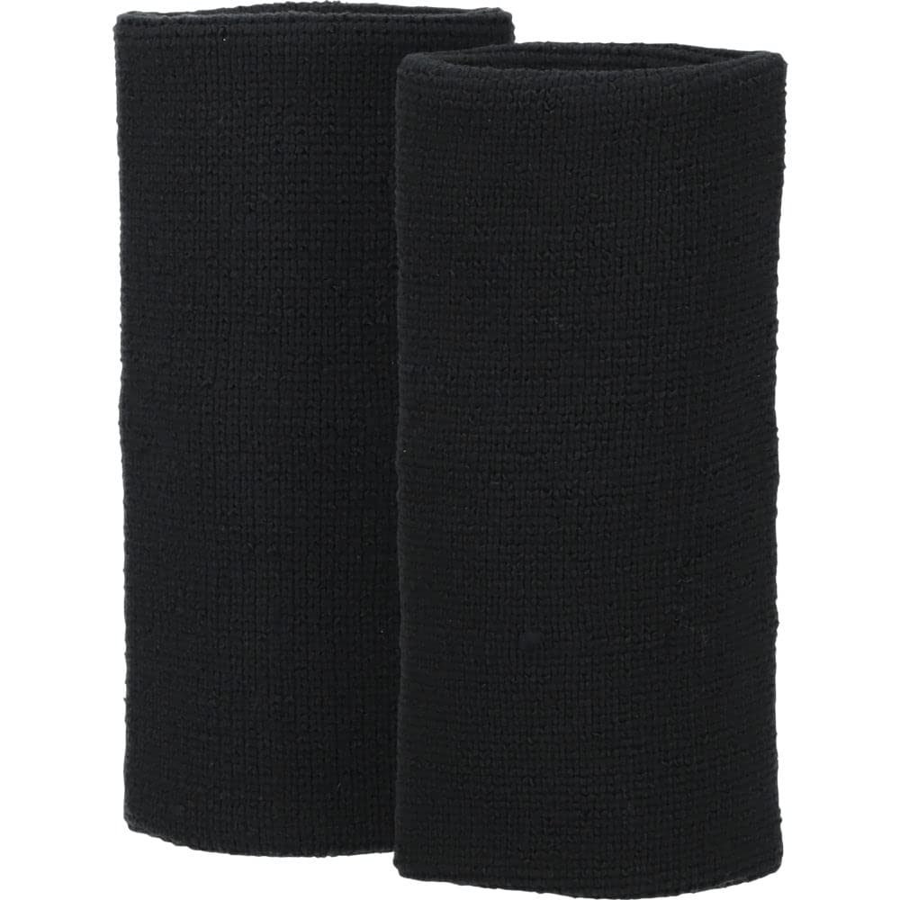 Under Armour Unisex-Adult 6-inch Performance Wristband 2-Pack , Black (001)/White , One Size Fits All