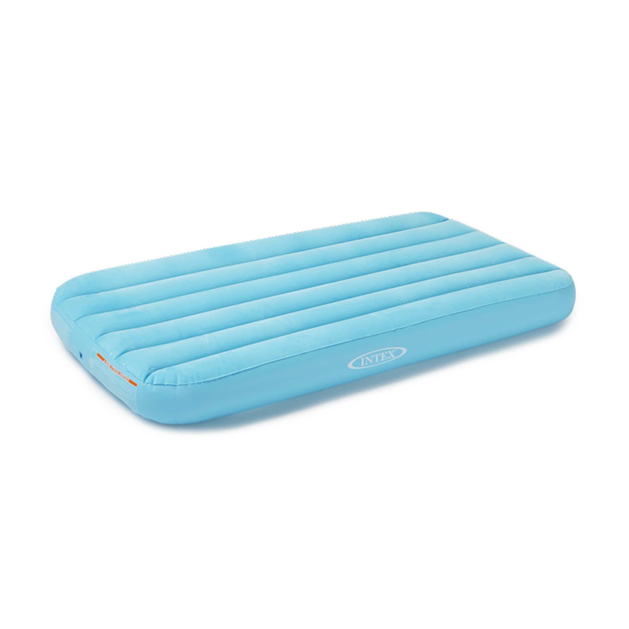 Intex 66803EP Cozy Kidz Inflatable Airbed: Fiber-Tech - Velvety Soft Surface - Carry Bag Included - Color May Vary - 34.5" x 62" x 7"
