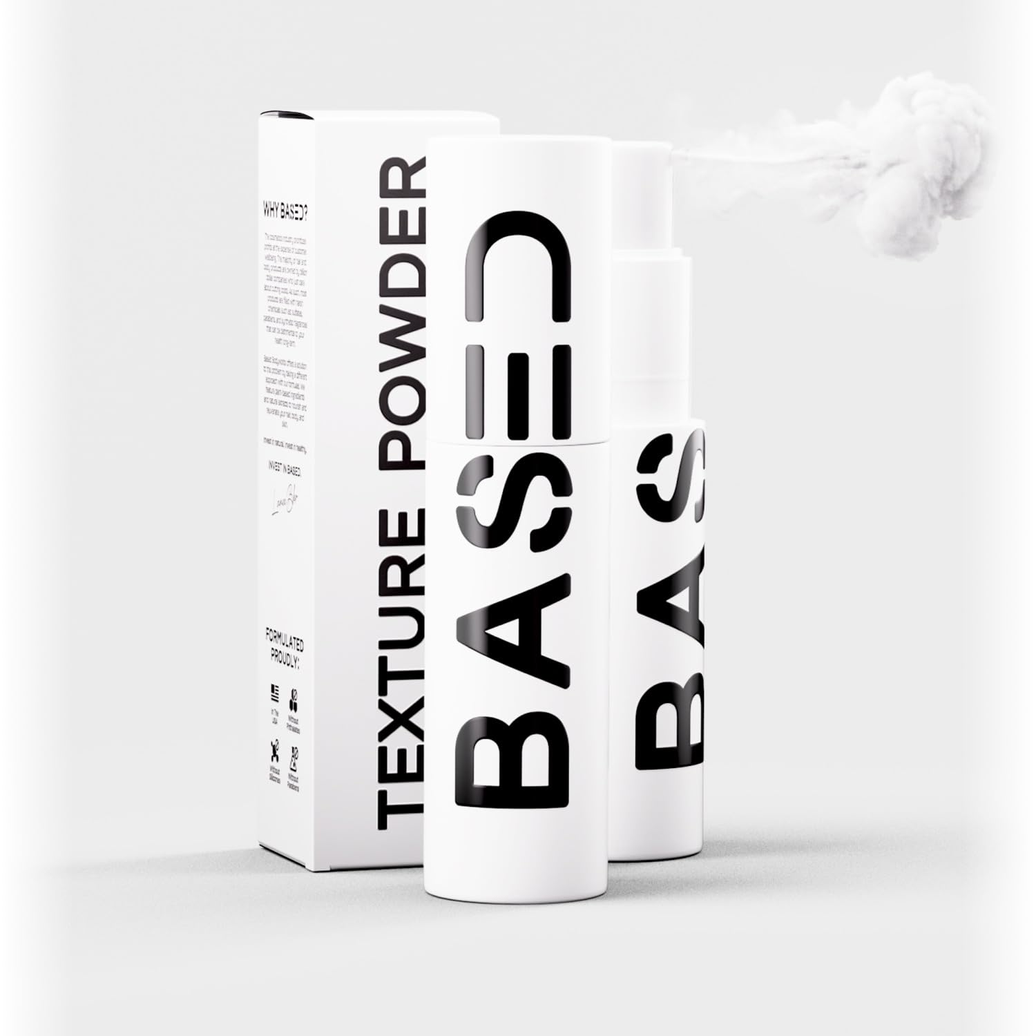 BASED Haar-Texturierungspuder, leichtes und voluminöses Haarstyling-Puder mit mattem Finish, verleiht dem Haar Textur mit mittlerem Halt, ideal für kurzes bis mittellanges Haar (1,69 oz Flasche, 1er-Pack)