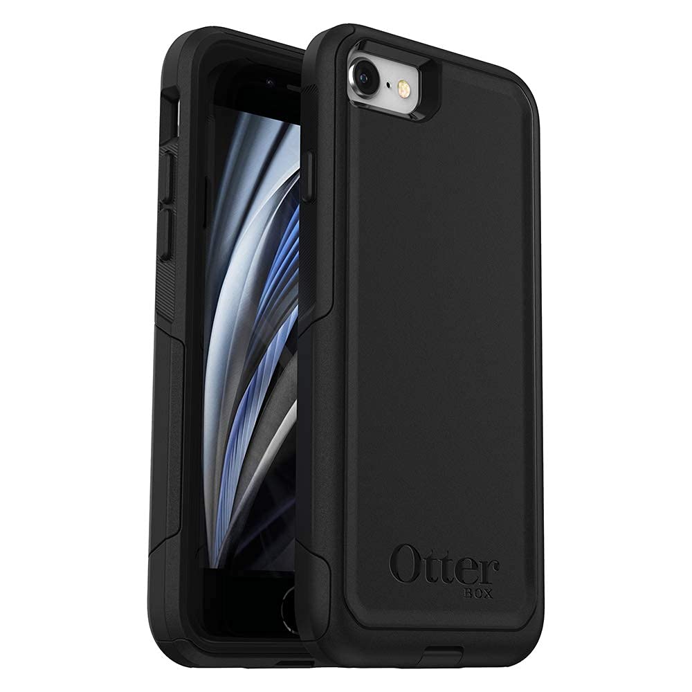 OtterBox iPhone SE 3rd & 2nd Gen (NOT SE4 – 2025 MODEL) iPhone 8 & iPhone 7 (NOT PLUS SIZED MODELS) Commuter Series Case - Black, Slim & Tough, Pocket-Friendly, with Port Protection