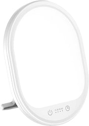 Light Therapy Lamp, UV-Free 10000 Lux Therapy Light Daylight Lamp Touch Control with 3 Adjustable Brightness Levels & 4 Timer Function, Large Light Surface & Rotatable Stand for Home/Office