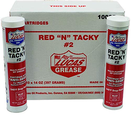 Stens Lucas Oil Red N Tacky Grease, (10 Pack)