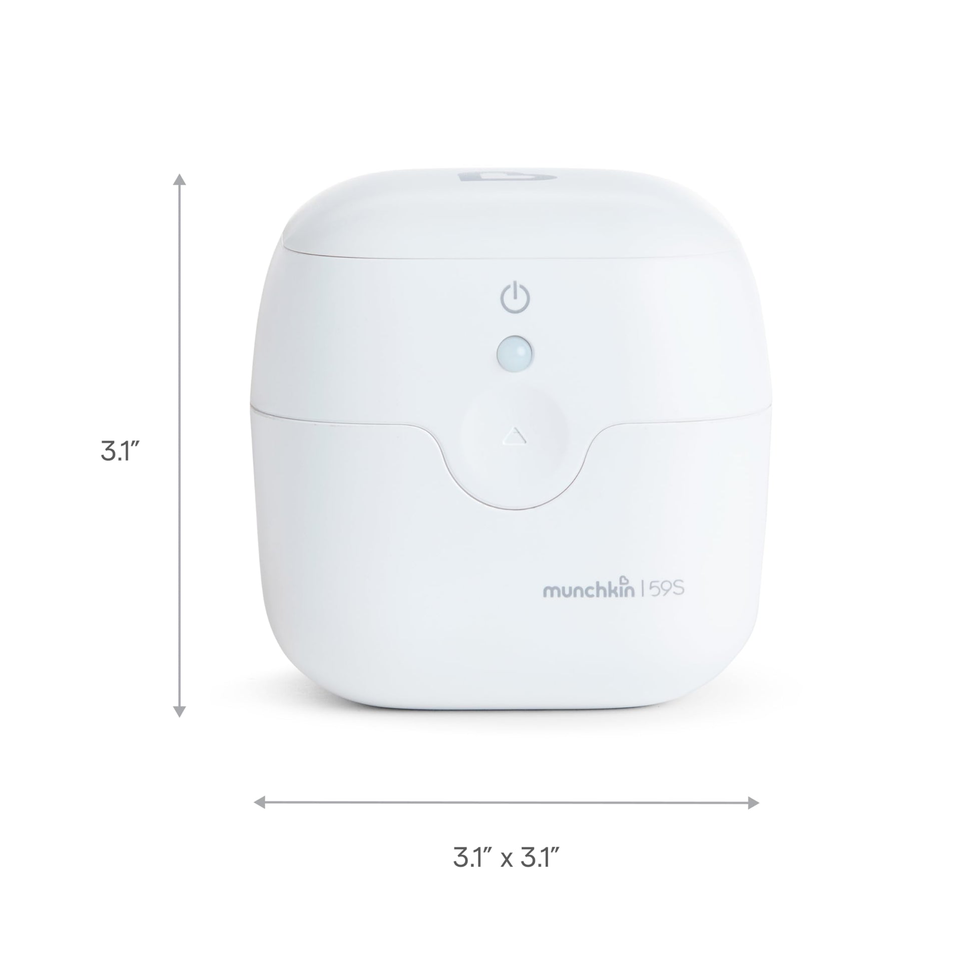 Munchkin Portable UV-C Cleaner for Pacifiers, Teethers and More, White
