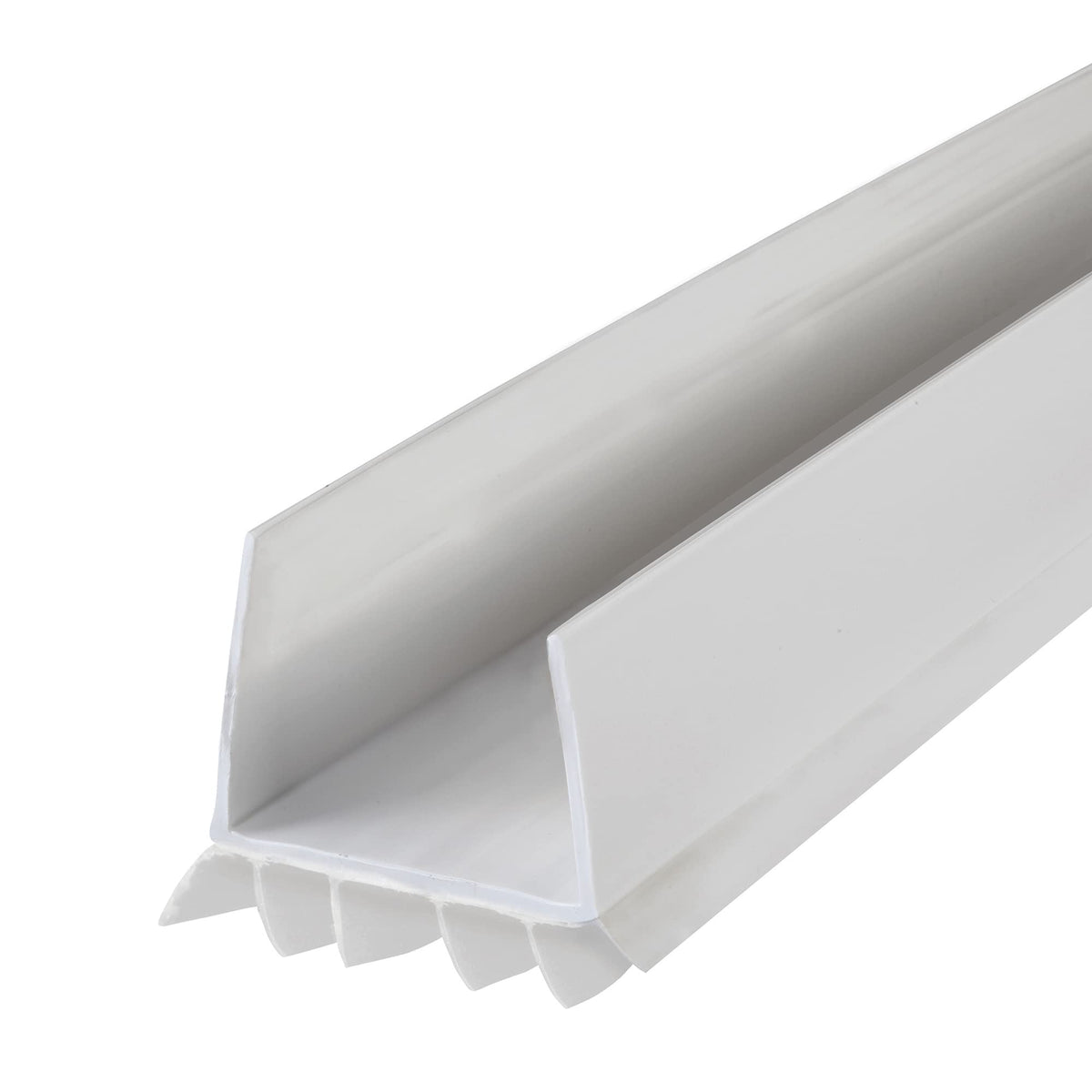 M-D Building Products 43336 Vinyl Cinch U-Shape Slide-On Under Door Seal, Easy-to-Install, Energy-Saving, Weatherproof Seal for Doors, Effective Draft Blocker, Ideal for Home (36 Inch, White)