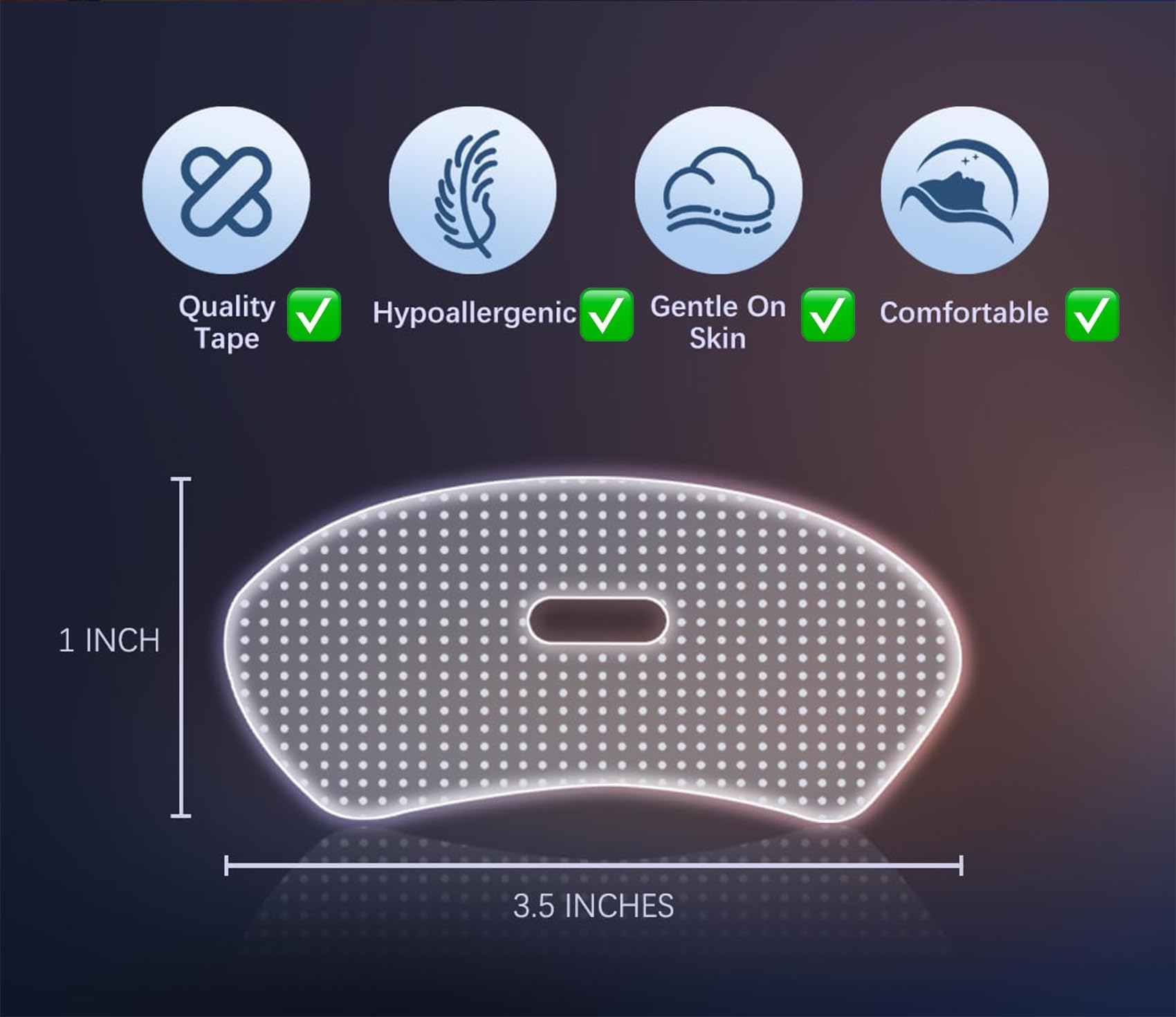 ZOUARU 120PCS Breathable Strips-Pain Free Removal-Adhesion for Skin-Breathable and Hypoallergenic, Transparently