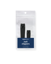Amazon Basics Zehennagel- und Fingernagelknipser-Set, Schwarz