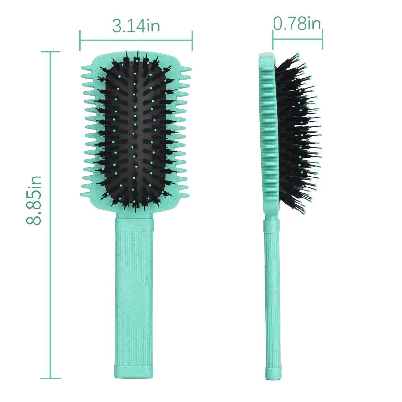 Curly Hair Brush Defining, Volume Curl Defining Brush for Effortlessly Detangling Shaping and Styling Women's Curls, Waves & Coils, Curly Hair Products, Reduce Frizz (Green 1PC)