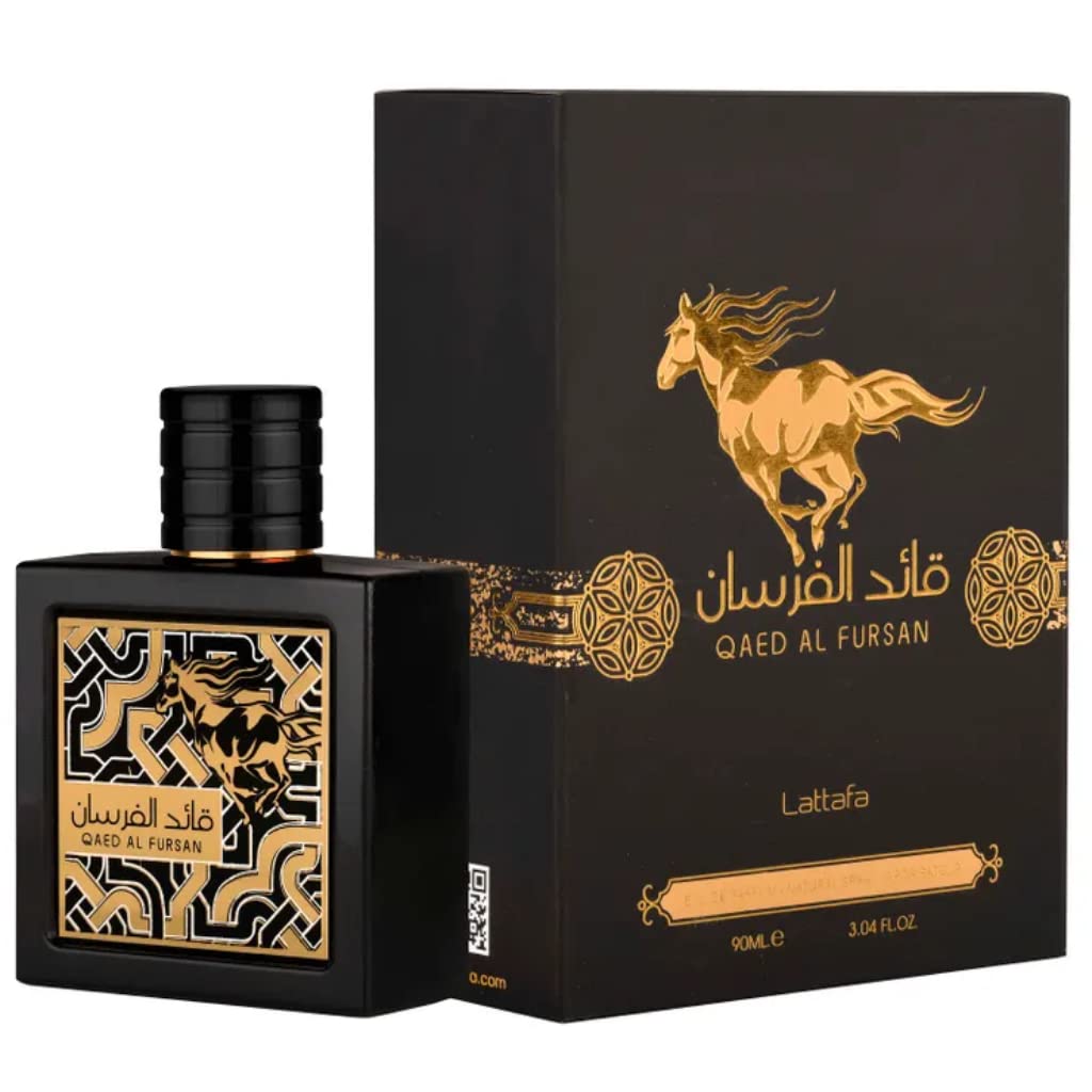 Lattafa Qaed Al Fursan - Orientalisch, Fruchtig, Frisch, Amberholz - Eau de Parfum Lang anhaltender Duft für Unisex, 100 ml