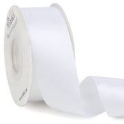 Ribbli White Double Faced Satin Ribbon,1-1/2” x Continuous 25 Yards,Use for Bows Bouquet,Gift Wrapping,Wedding,Floral Arrangement