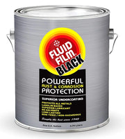 Fluid Film Black Non-Aerosol, Long Lasting Corrosion, Penetrant & Lubricant, Anti-Rust Coating, Protects All Metals in Marine and Undercoating in Automotive & Snow-Handling Vehicles, 1 Gallon