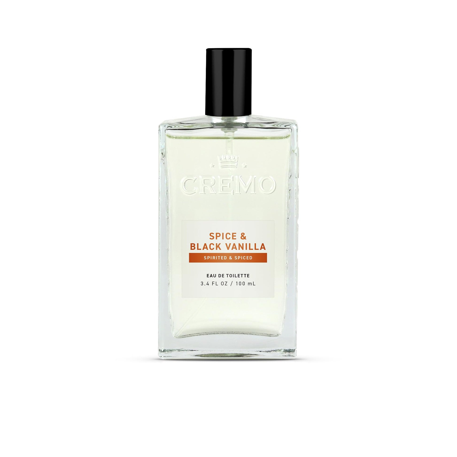 Cremo Cologne for Men - Spice & Black Vanilla Mens Cologne Spray - An Explosion of Vibrant Spices, Dark Woods and Black Vanilla, Fragrances For Men, 3.4 Fl Oz
