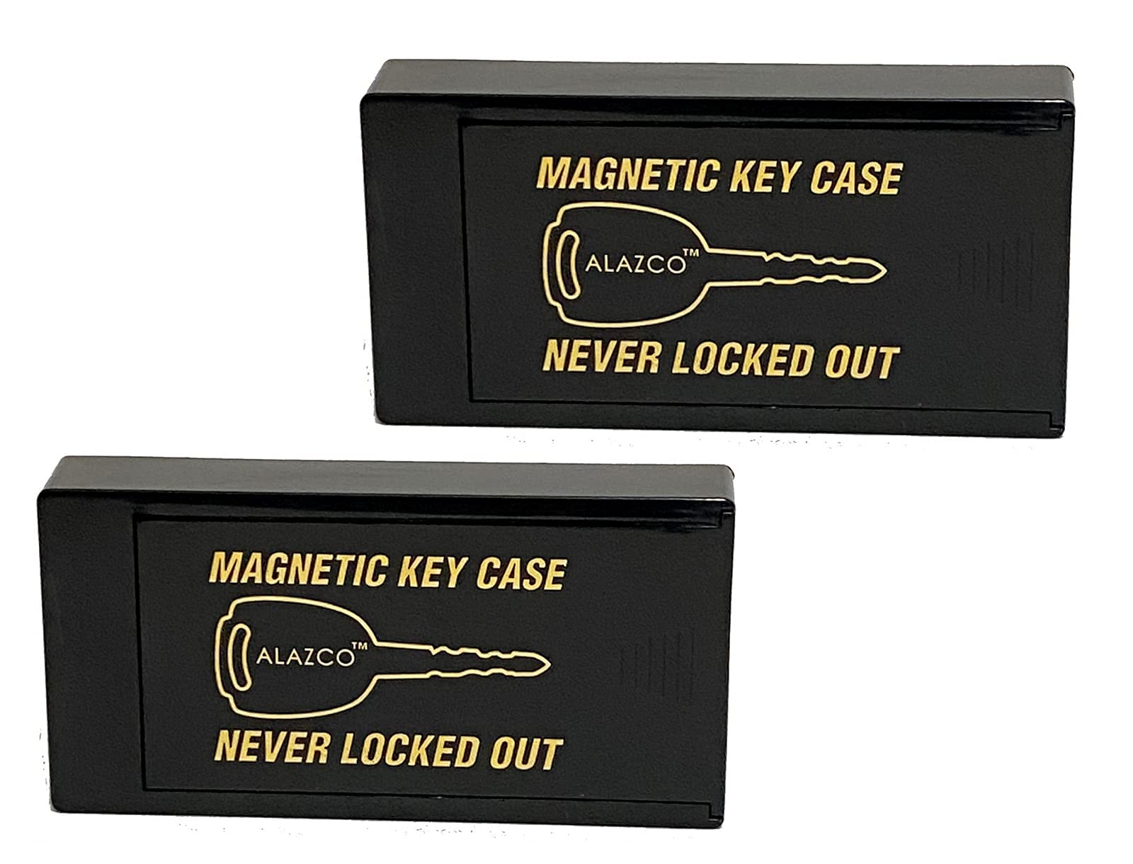 2 Hide A Key Magnetic Under Car Spare Key Holder So You Never Locked Out of Home Shed RV Boat Truck Office Storage Large ABS Case Key Hider Small Valubles Premium Magnet