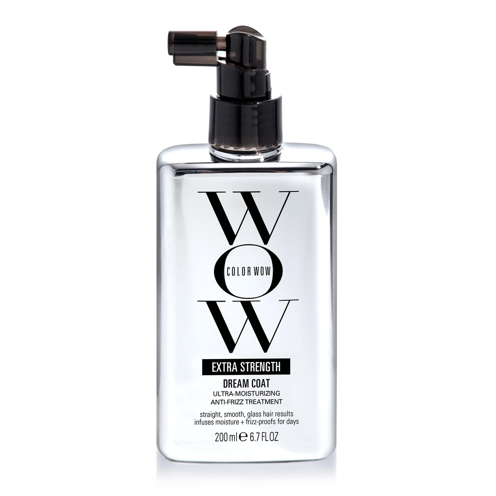 COLOR WOW Extra Strength Dream Coat - Powerful ultra moisturizing, anti humidity treatment for extremely frizz prone hair, glassy smooth, straight + resistant styles up to 3-4 washes
