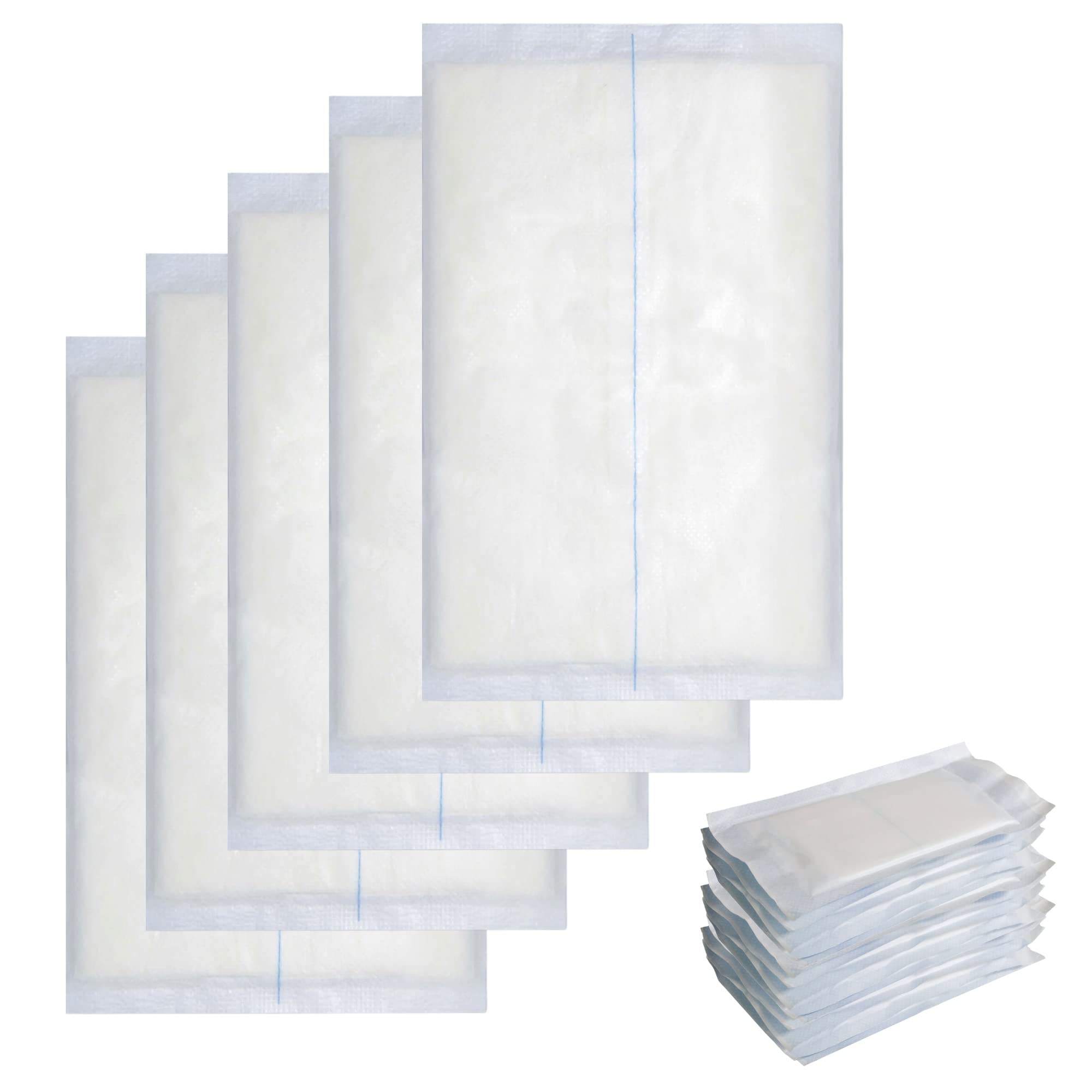 Vakly ABD Combine Abdominal Pads 5x9 Inches [20 Pack] High Absorbency Sterile Individually Wrapped 5''x9'' First Aid Non-Adherent Absorbent Post-Op Gauze - Heavy-Draining, Trauma Wound Dressing