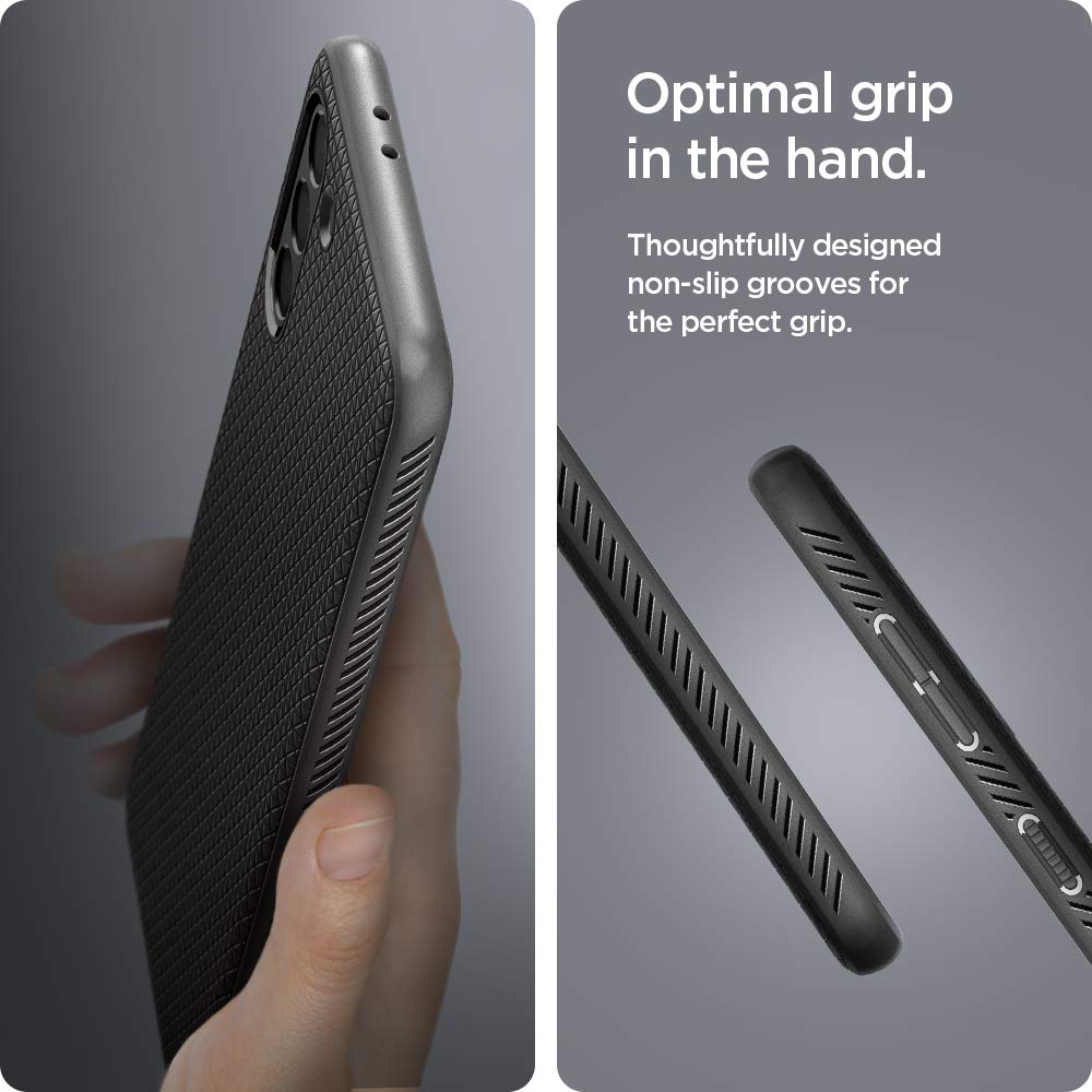 Spigen Liquid Air [Military Grade] Designed for Galaxy S21 Case (2021) - Matte Black