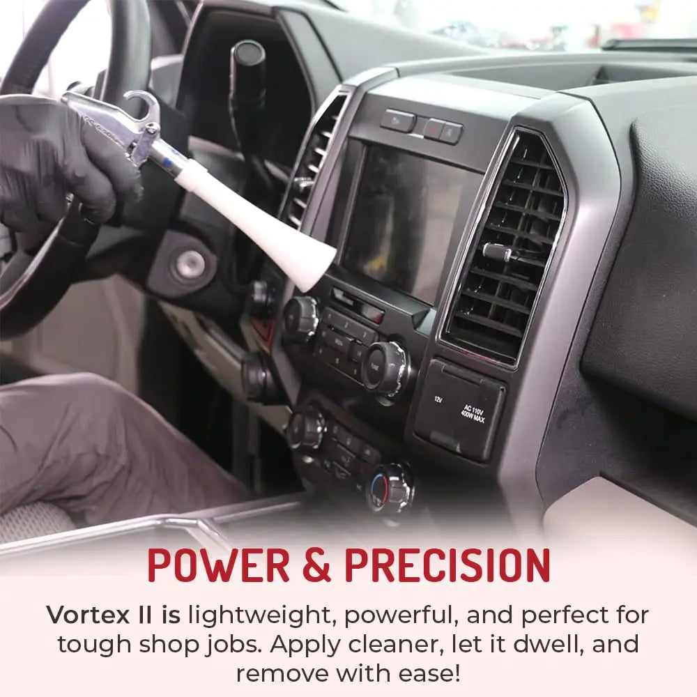 HI-TECH Vortex II Air Cleaning Gun – Pro Auto Detailing Tool for Deep Cleaning Interiors & Exteriors – Uses Air Compressor – Blasts Dust, Dirt & Grime Fast