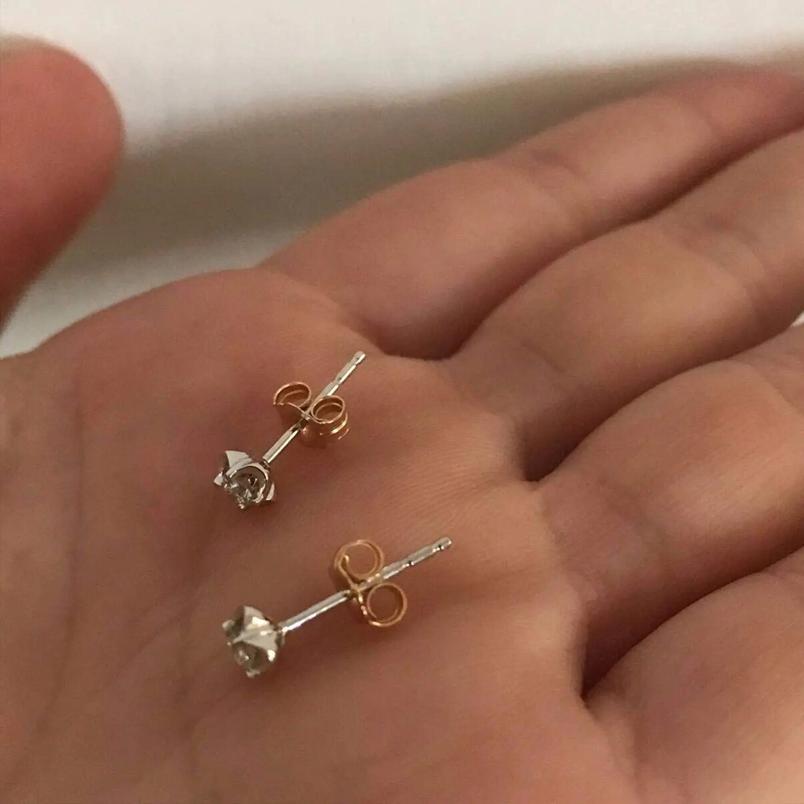 Orgrimmar 14K Gold Earring Backs Yellow Ear Locking for Stud Ear Rings (3 Pairs)