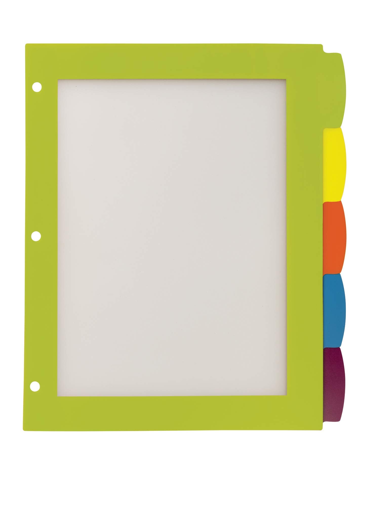 Avery Ultralast Big Tab Plastic Dividers for 3 Ring Binders, 5-Tab Set, Multicolor with White Labels, 1 Set (24900)