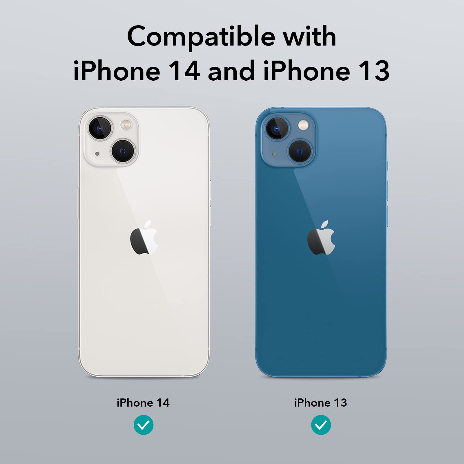 ESR for iPhone 14/iPhone 13 Case, Compatible with MagSafe, Classic Hybrid Magnetic Mobile Phone Case iPhone 14/13 Case, Military Standard, Drop Protection, Clear