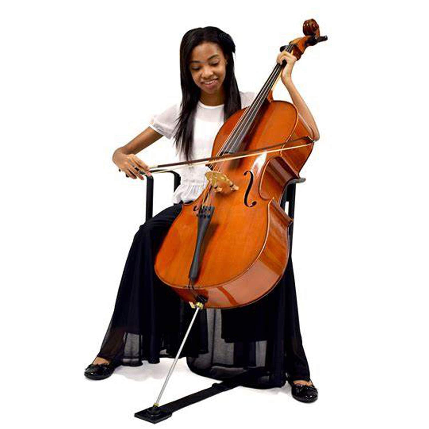 Farcaya Cello Endpin Anchor Non-slip Stopper Rest Holder Stand Antiskid Device Adjustable Strap with Thick Pad