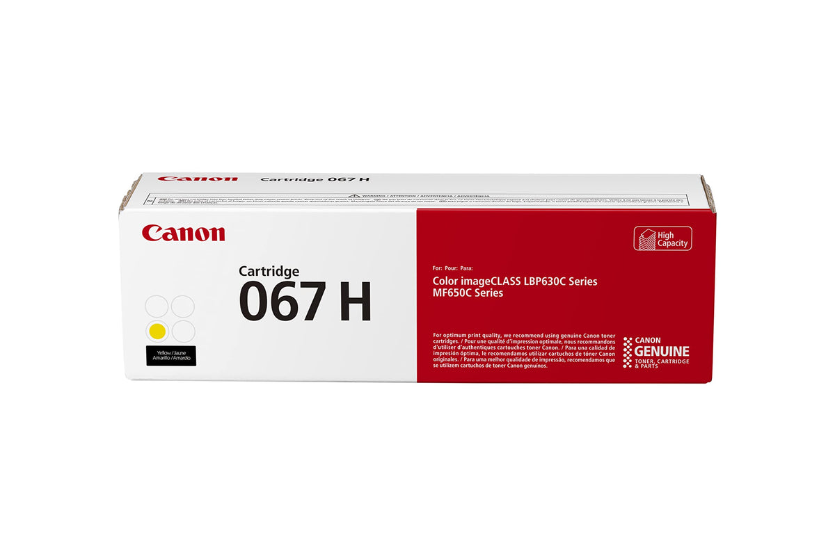 Canon Original 067 Gelb Tonerkartusche Hohe Kapazität Kompatibel mit LBP633Cdw, LBP632Cdw, MF652Cdw, MF653Cdw, MF654Cdw, MF656Cdw