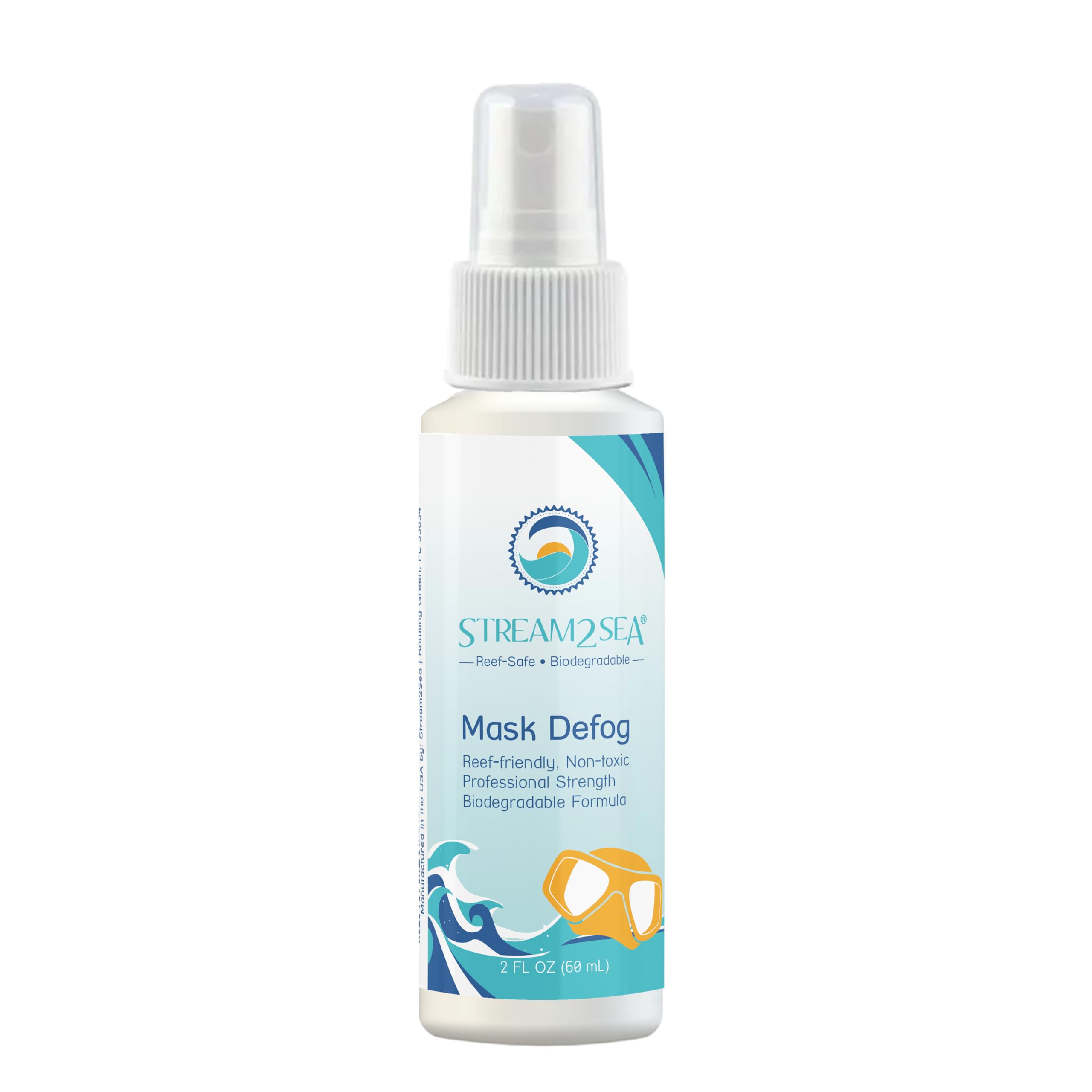 Riff-sicheres Antibeschlag-Spray für Schnorchelmasken & Schwimmbrillen - Beschlagfrei für Brillen & Masken