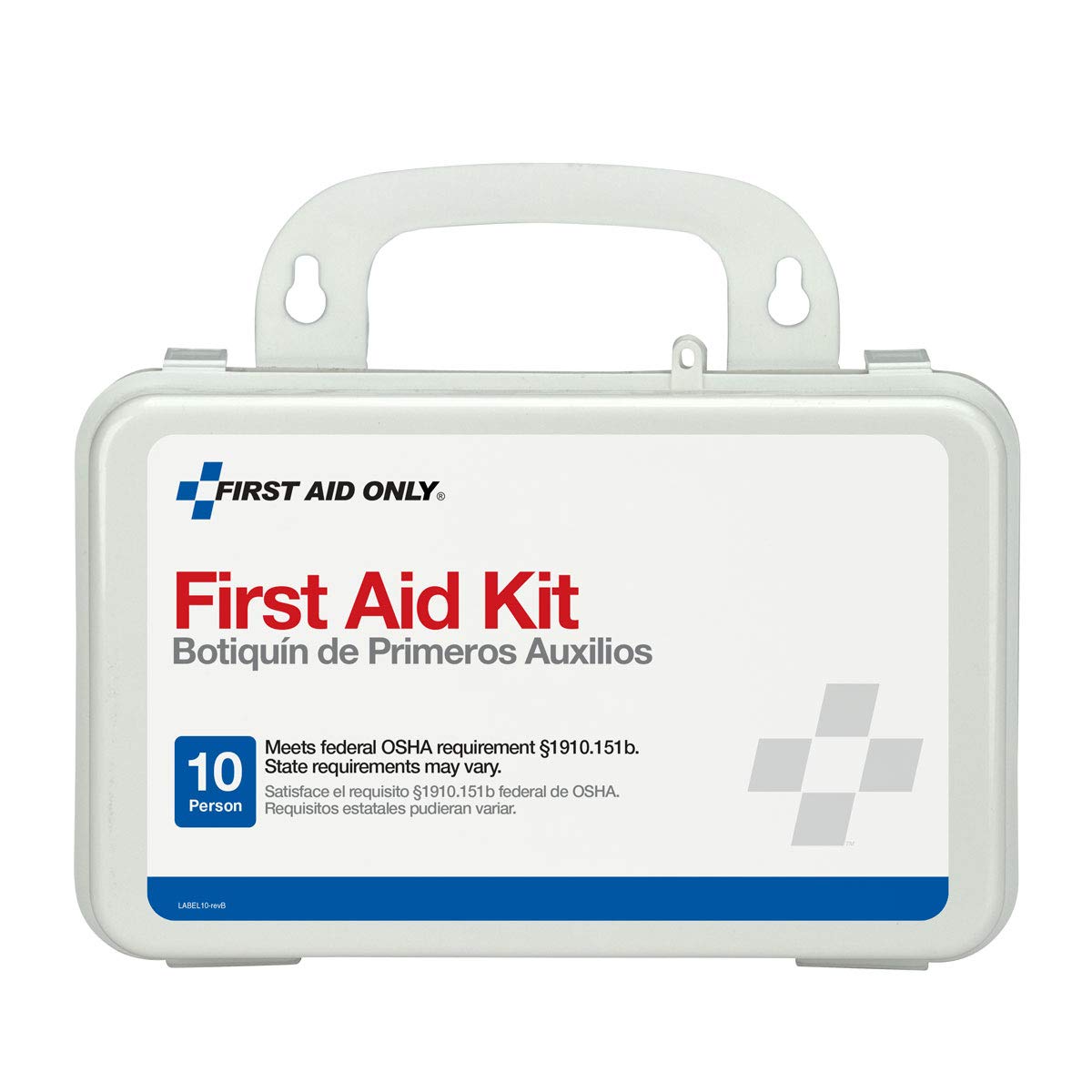 First Aid Only 6060 Allzweck-Erste-Hilfe-Set für 10 Personen für Unternehmen, Arbeitsplatz, Zuhause und Auto, 57 Teile