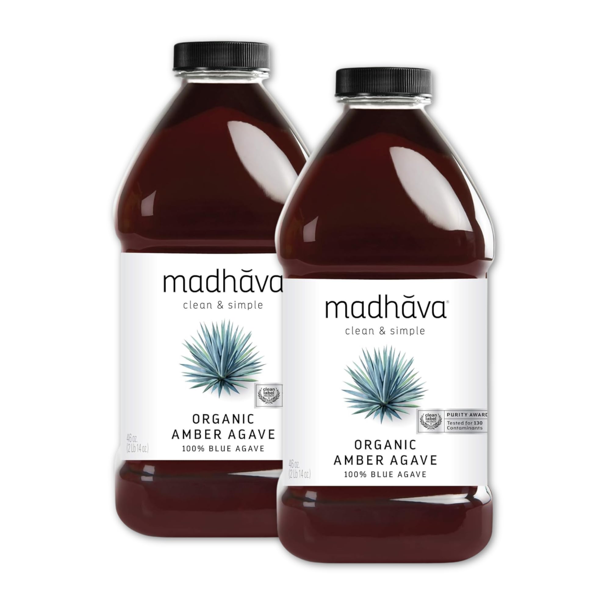Madhava Bio Agavendicksaft Bernsteinfarben, 1,36 Liter (2er-Pack)