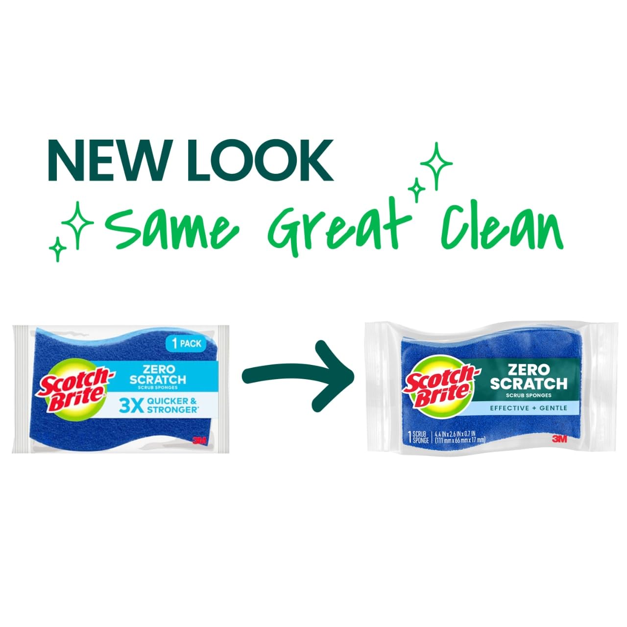Scotch-Brite Non-Scratch Scrub Sponges, For Washing Dishes and Cleaning Kitchen, 9 Scrub Sponges