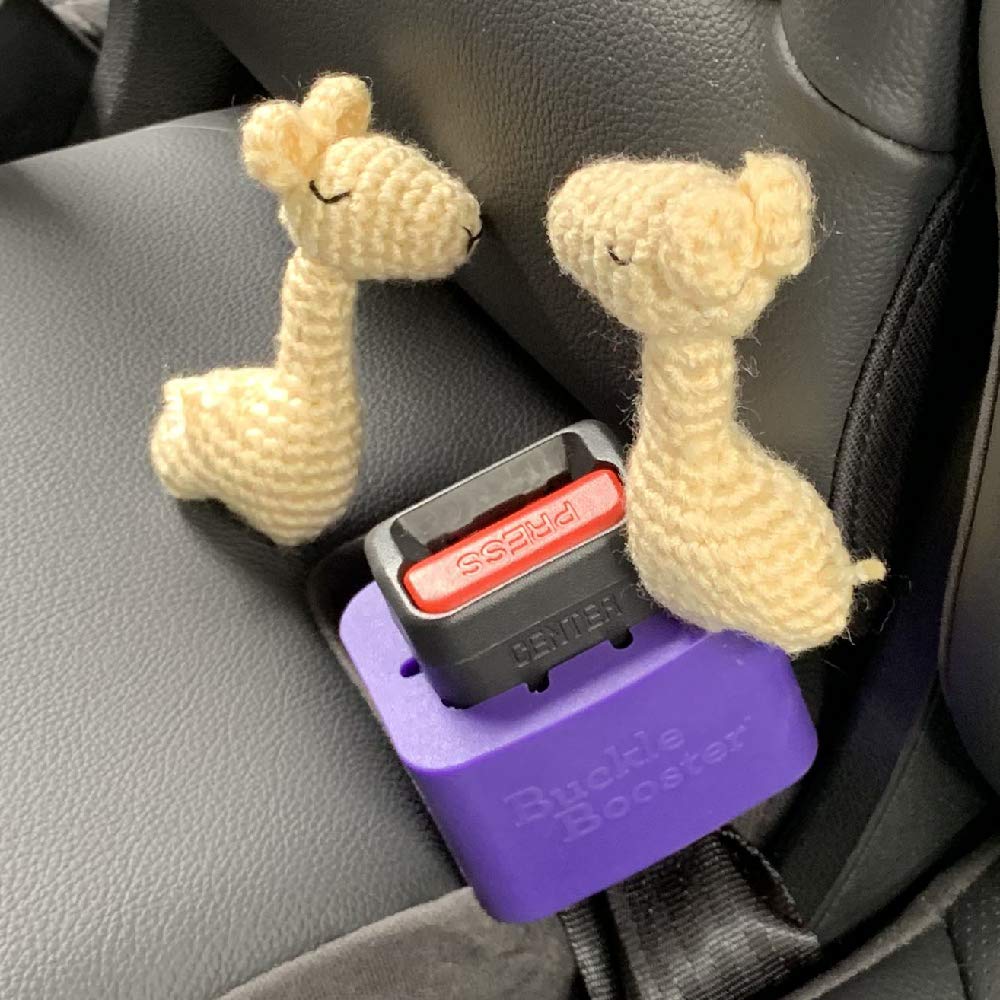 2-Pack New Seat Belt Buckle Booster (BPA Free) - Raises Your Seat Belt for Easy Access - Stop Fishing for Buried Seat Belts - Makes Receptacle Stand Upright for Easier Buckling