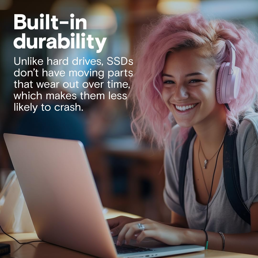 Crucial BX500 1TB 3D NAND SATA 2.5-Inch Internal SSD, up to 540MB/s - CT1000BX500SSD1, Solid State Drive