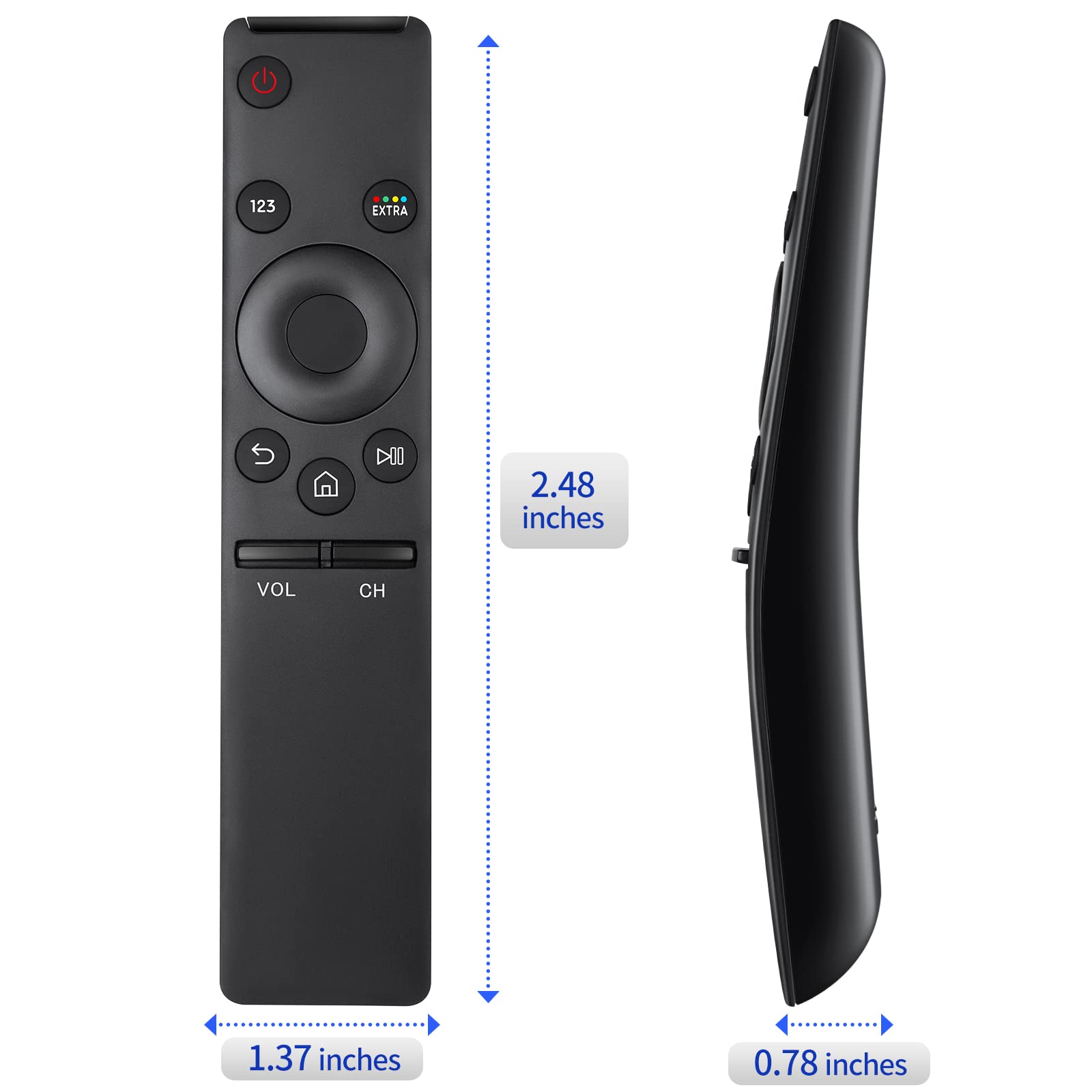Universal for Samsung-TV-Remote-Control Replacement,Compatible with All Samsung Smart Frame Curved QLED TVs