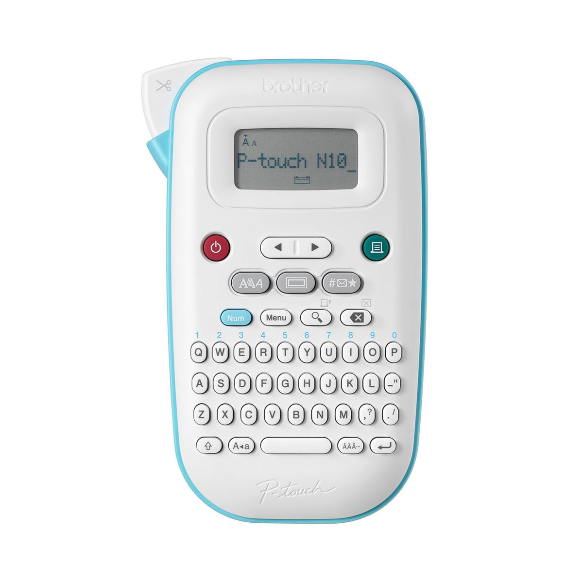Brother P-Touch PT-N10 Persönlicher Handheld-Etikettendrucker, tragbar und druckt, P-Touch Btag ~1/2" (12mm) breite personalisierte Etikettenbänder,